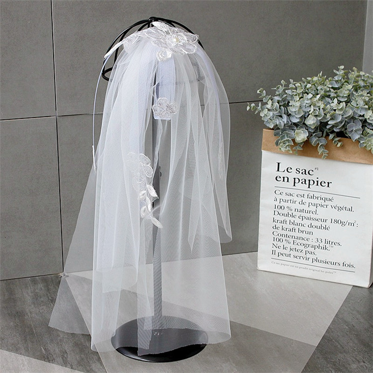 bride to be veil bright soft yarn hair decoration wedding dress for brides wedding veils long