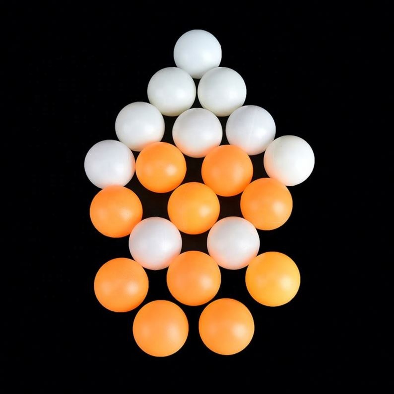 wholesale custom 1 star 2 star 3 star orange and white color table tennis balls pingpong ball cheap