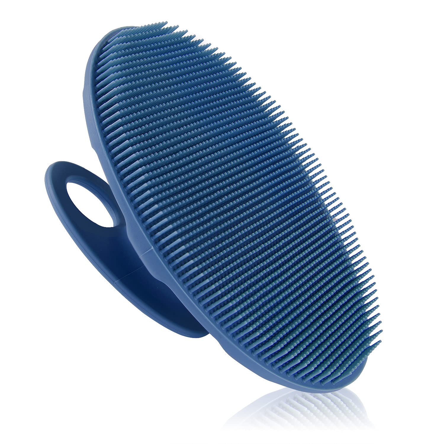 Eco-friendly Silicone Shower Face Back BodyHand-held round bath brush Brush Belt Silicone Bath Towel Brush