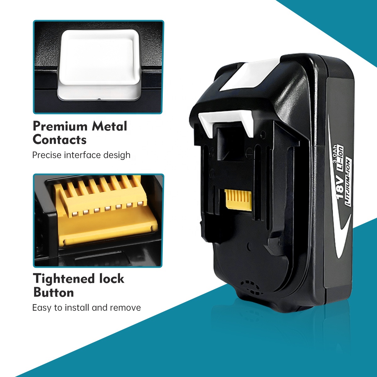 3.0Ah Makita Battery 18v Replacement for Makita Bl1830 Cordless Drills Battery Lithium ion Battery Bl1830 B1840 Bl1850 Bl1860