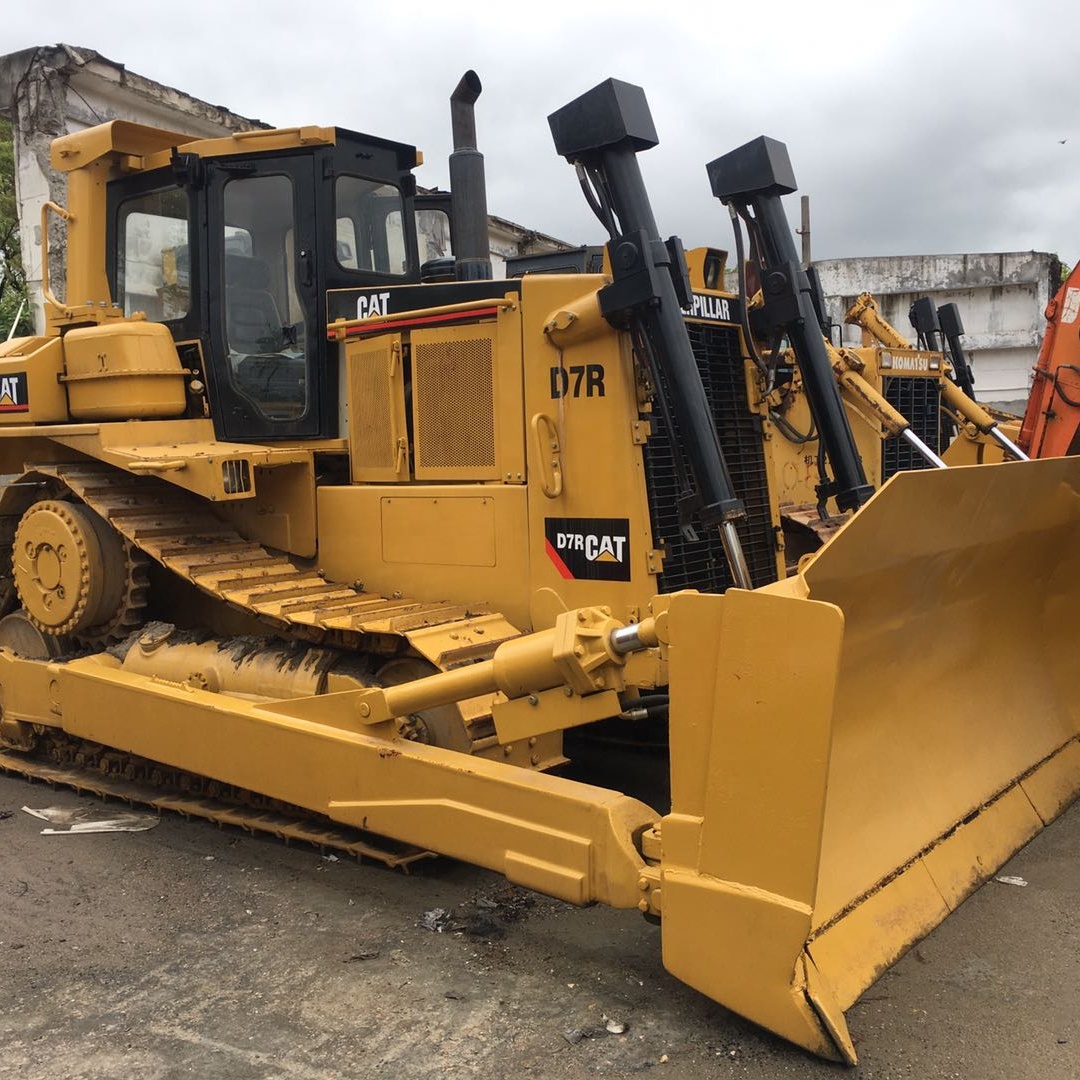 Caterpillar D7r бульдозер, б/у гусеничный бульдозер, гусеничный экскаватор