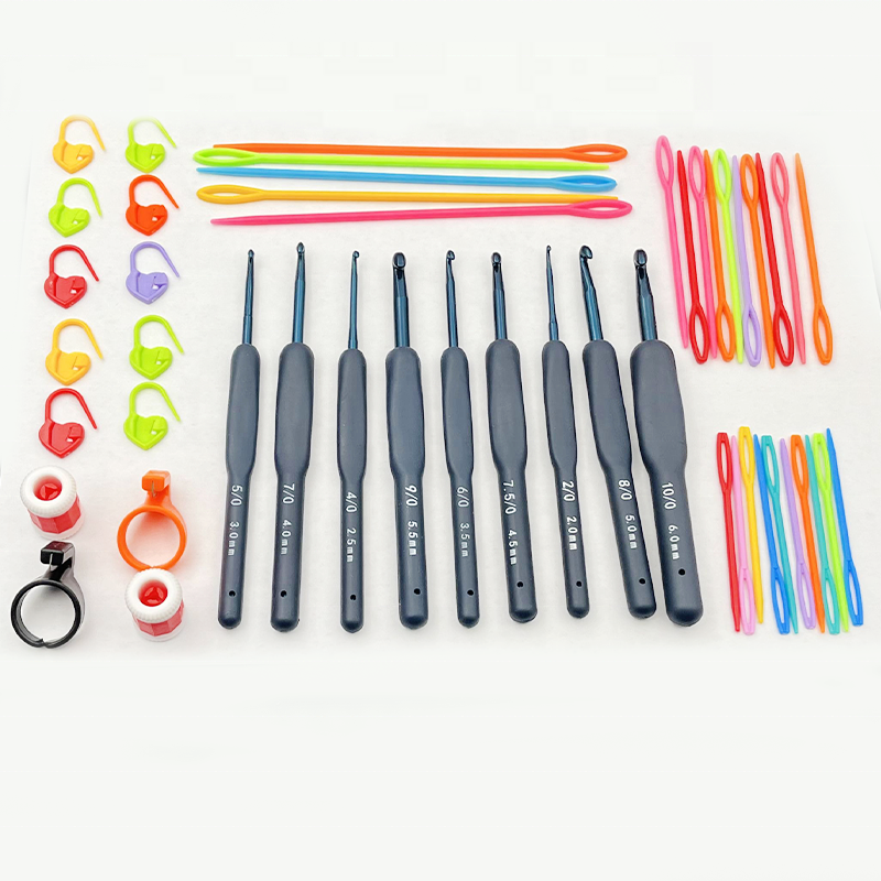 Beginner's Crochet Sewing Accessories Set for Home Use Manufacturing Plant Retail-Steel Gear Apparel Machines New Used Condition