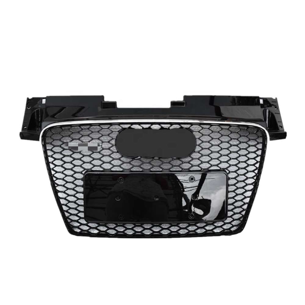 Передние решетки с гальваническим покрытием для Audi TT upgrade Audi TTRS 2008-2014 годов, рамка с гальваническим покрытием и решетка-бампер с логотипом