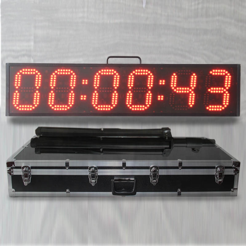 UHF RFID Marathon Outdoor Equipment 6 Digits Sports Race Timing System Timer Clock for Sport