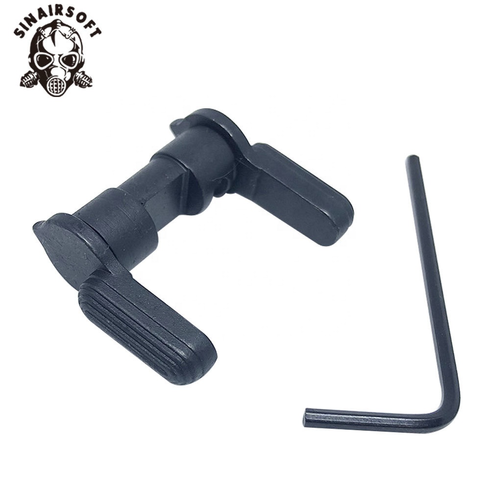 Tactical 223 5.56 Ambidextrous Safety Selector Replaces Mil-Spec Auxiliary Button For AR15 Airsoft Rifle Accessories Switch