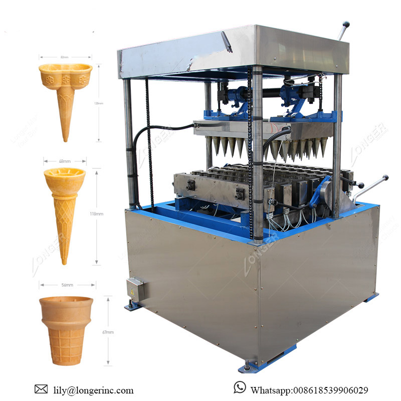 Automatic 32 Heads Flower Model Wafer Ice Cream Cone Machine