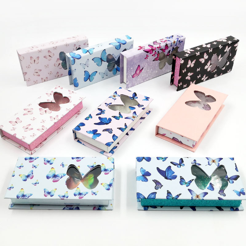 New Product Customize Your Own Eyelash Box Eyelash Vendor Customized Boxes Butterfly