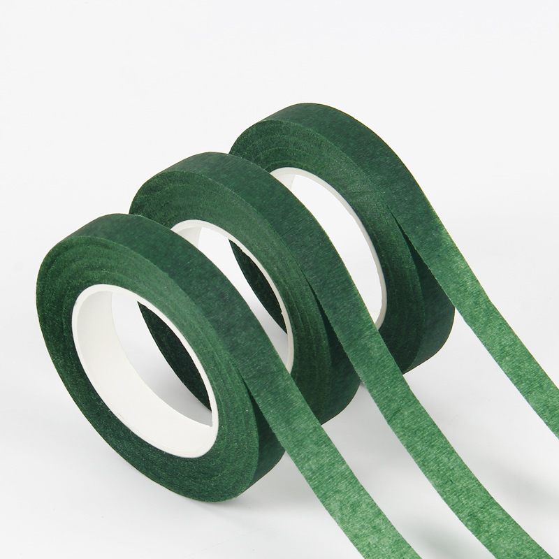 Wholesale Floral Splicing Green Blue Handmade Adhesive Tape Flower Shop Packaging Tape