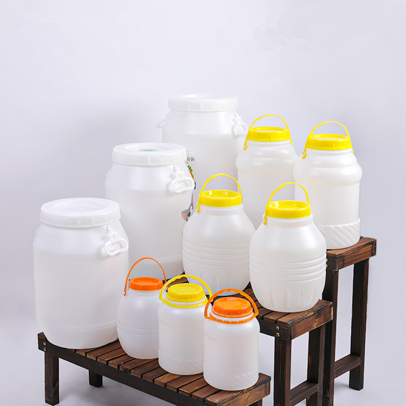 Translucent Plastic Wellhead Sealant Pail Bucket With Handles Fermentation