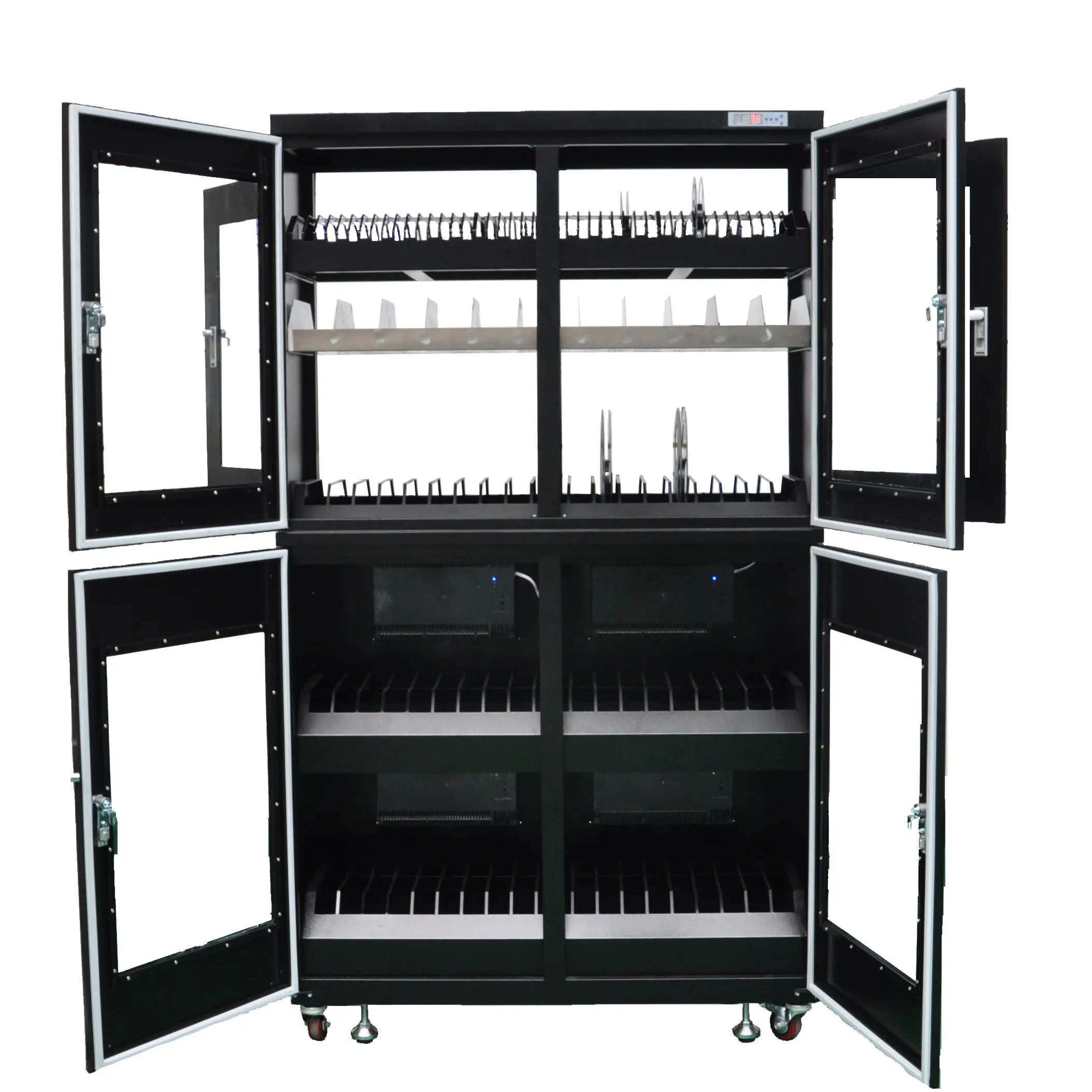1428L dry cabinet for SMT&SMD tray racks,humidity control dry cabinet for electronic component IC chips