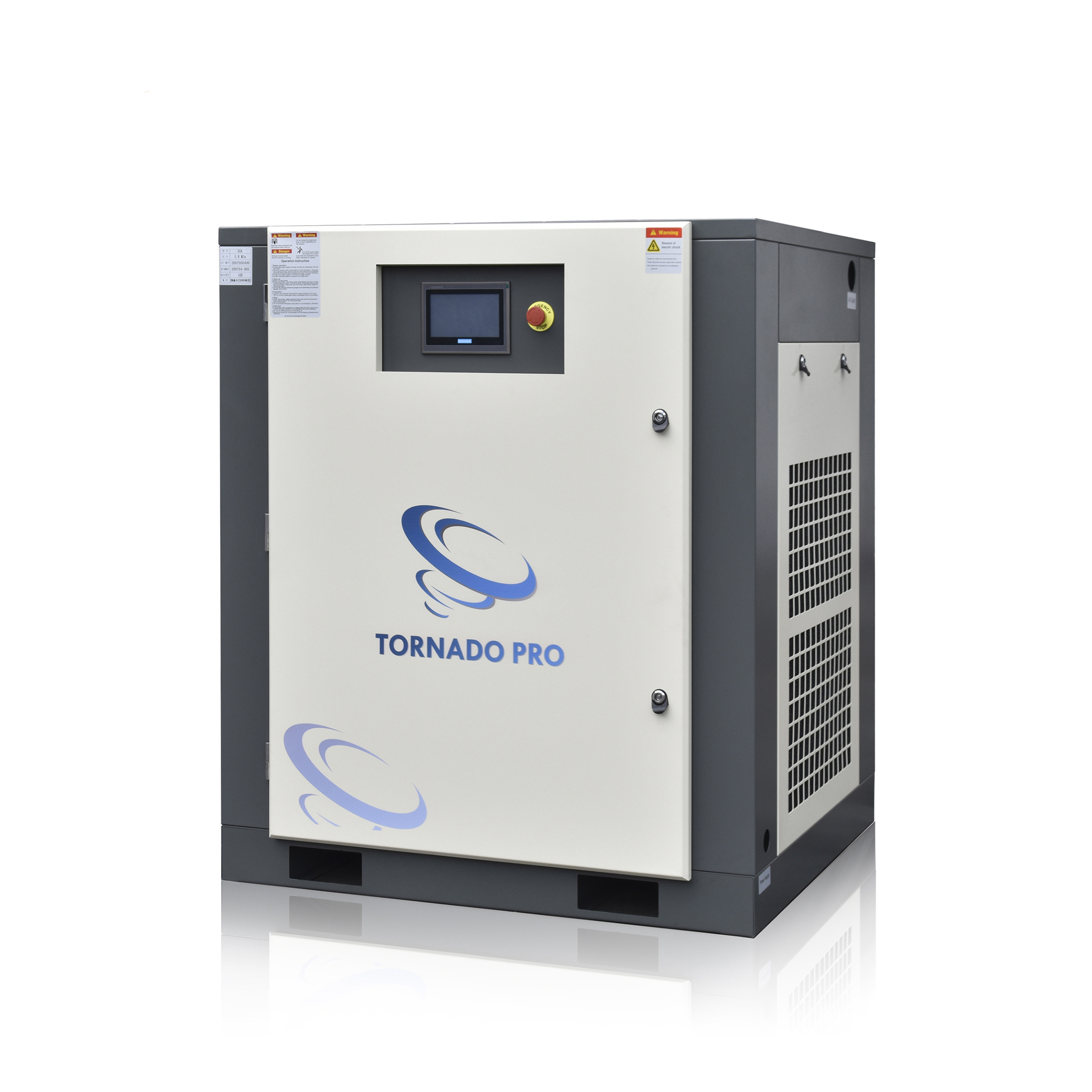 Бесшумный Портативный безмасляный двигатель 37kw/50hp, постоянный магнит, вращающийся винтовой воздушный компрессор
