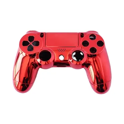 Chrome Red Color Housing Shell For PS4 Controller With Full Set Kits