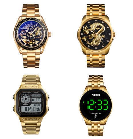 Skmei 1335 нержавеющая сталь reloj hombre мужские часы цифровые 5atm водонепроницаемые Дизайнерские наручные часы