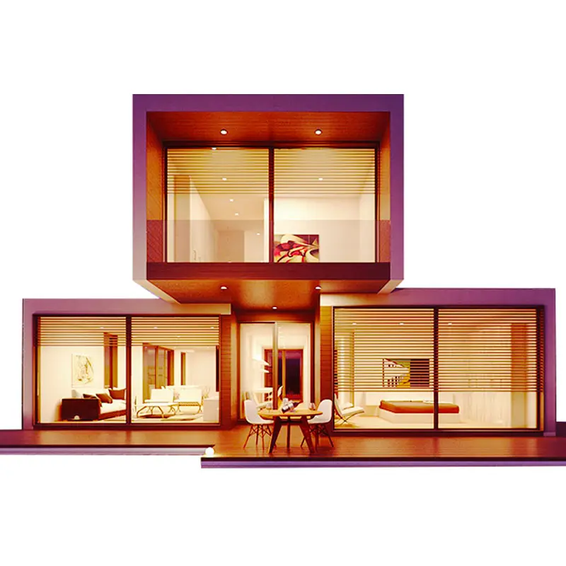 Long lifespan stable prefab houses villa real estate