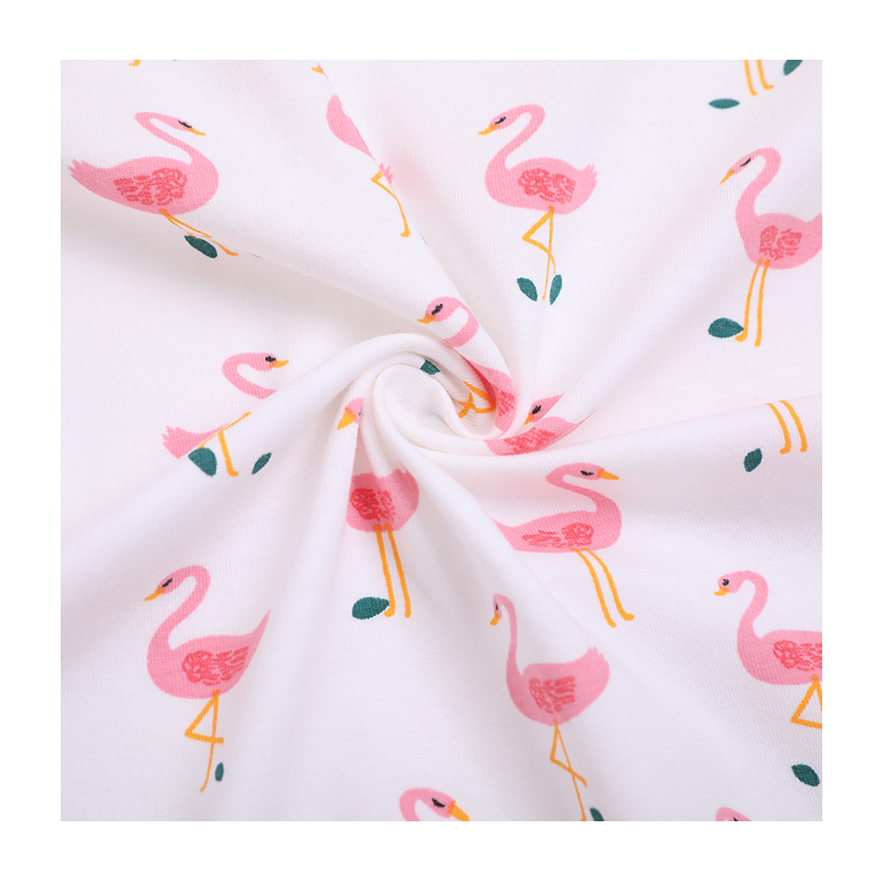 2021 Cartoon Kids Fabric Digital Printing Knitted Fabric Soft Feeling Combed Cotton Spandex Single Jersey Fabric