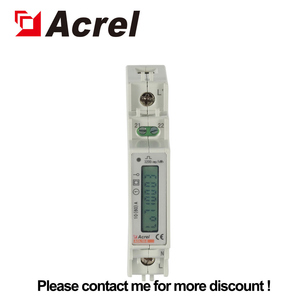 Acrel ADL10-E 1 фаза цифровой измеритель энергии/1 фаза измеритель кВтч/1 фазовый измеритель энергии