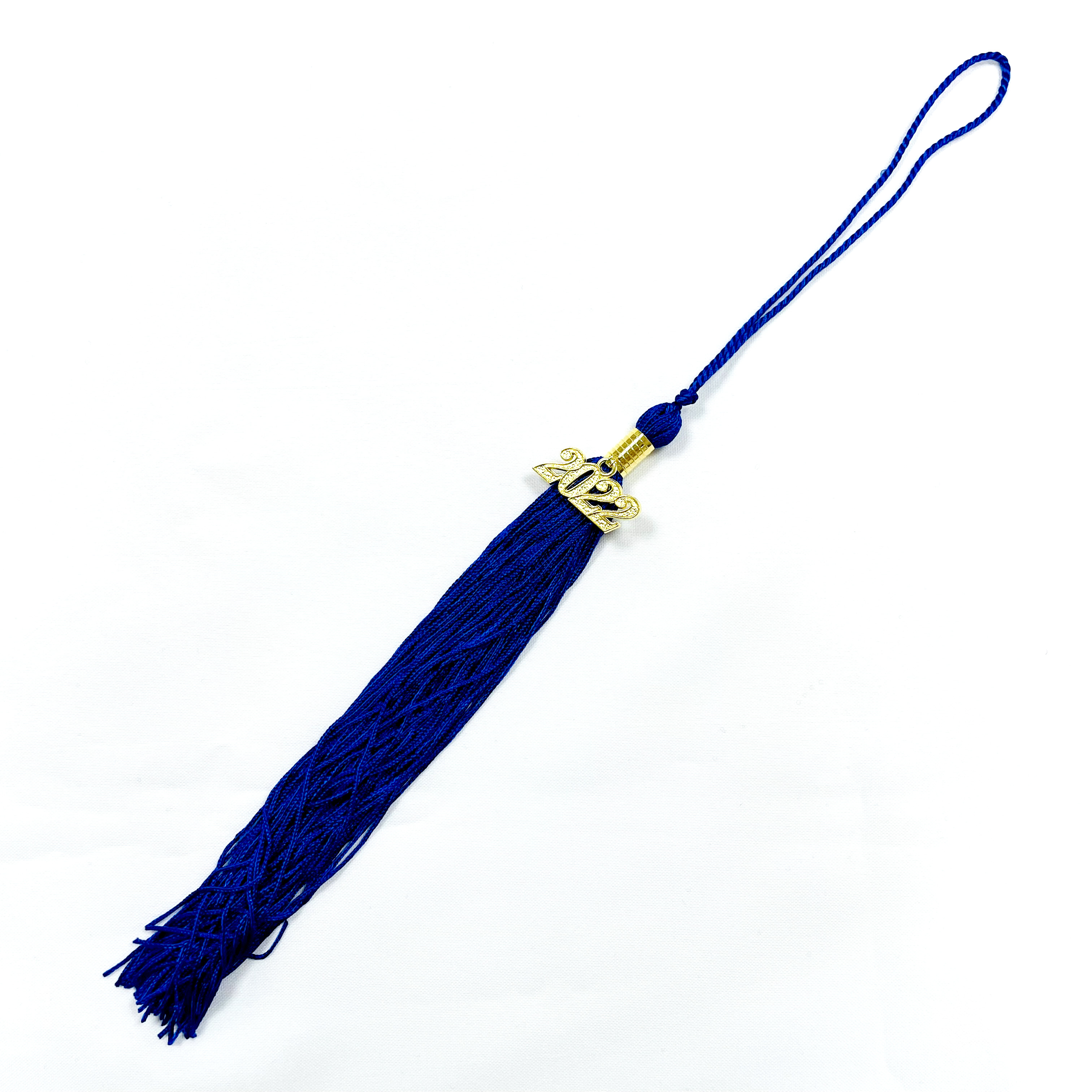 blue Color Graduation Tassel with 2022 gold year tag