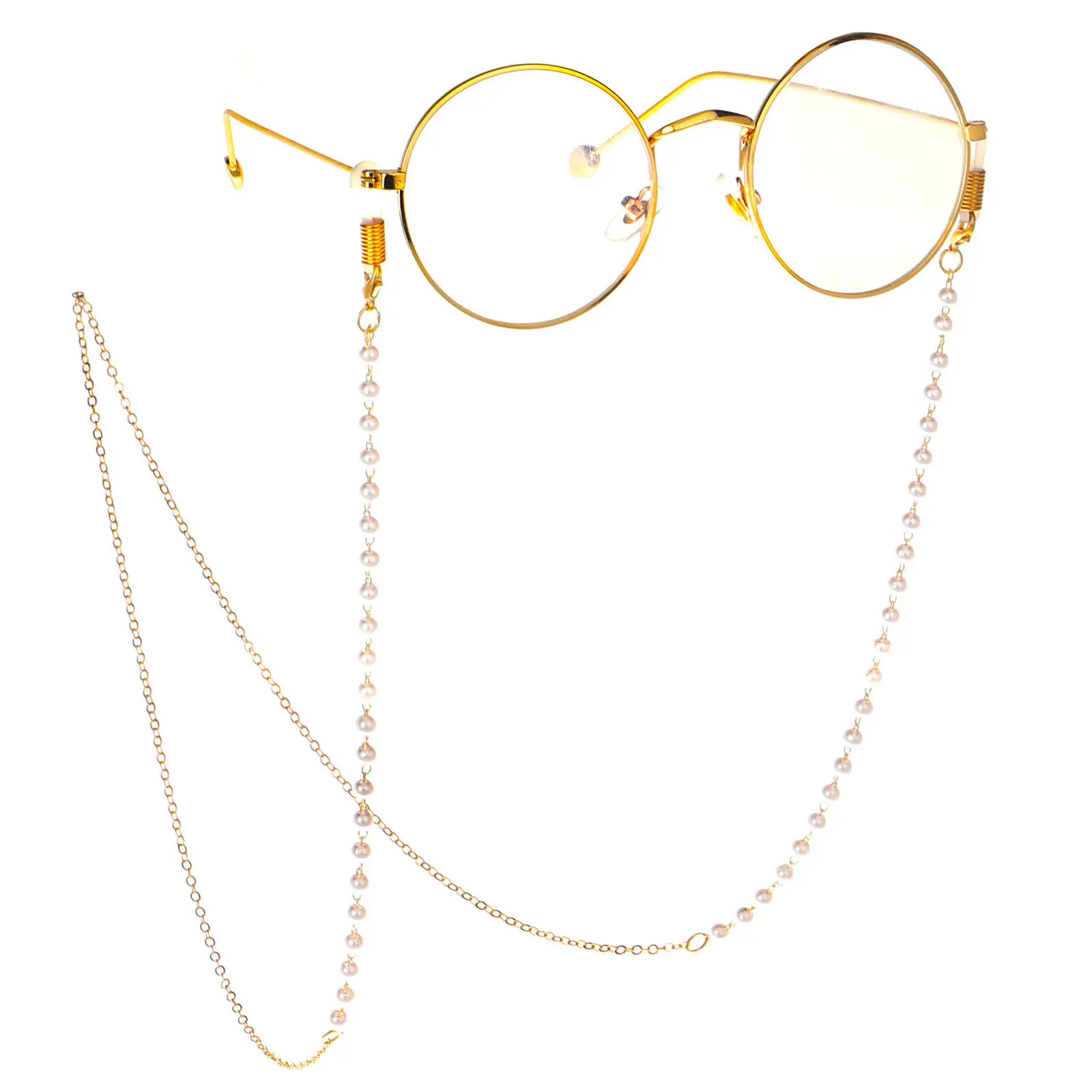 Eyeglass Chain Hot Imitation Pearl Eyeglass Chains Holders Beaded Sunglass Strap For Women/Girl Fashion Accessories Masking Lanyard