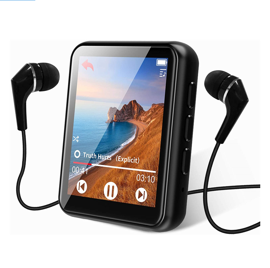 Новинка, музыкальный плеер с сенсорным экраном, портативный mp3-плеер с динамиками, хорошее качество звука, mp3, FM-радио, записывающий плеер (128 ГБ)