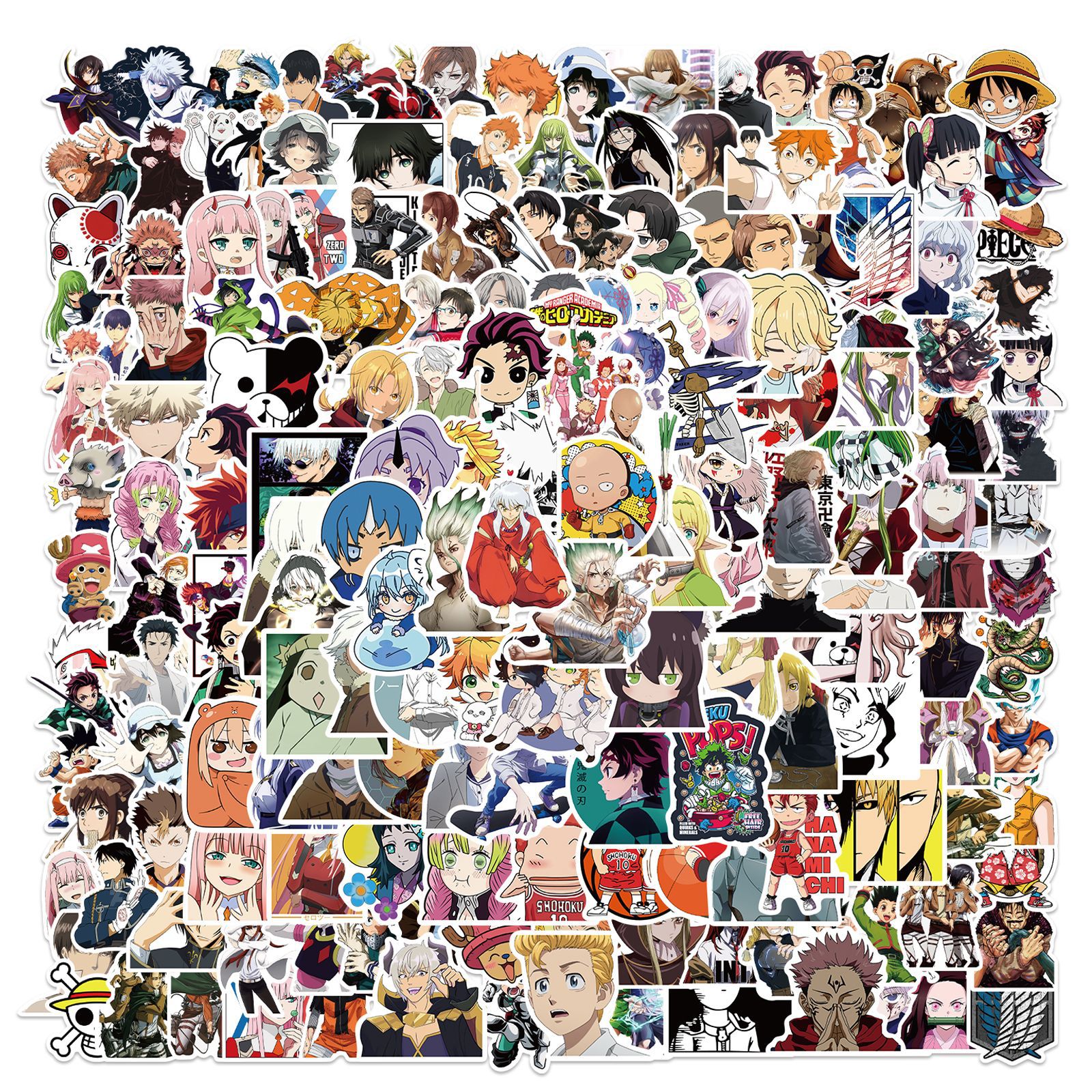 200 Pcs/bag Mixed Anime Stickers