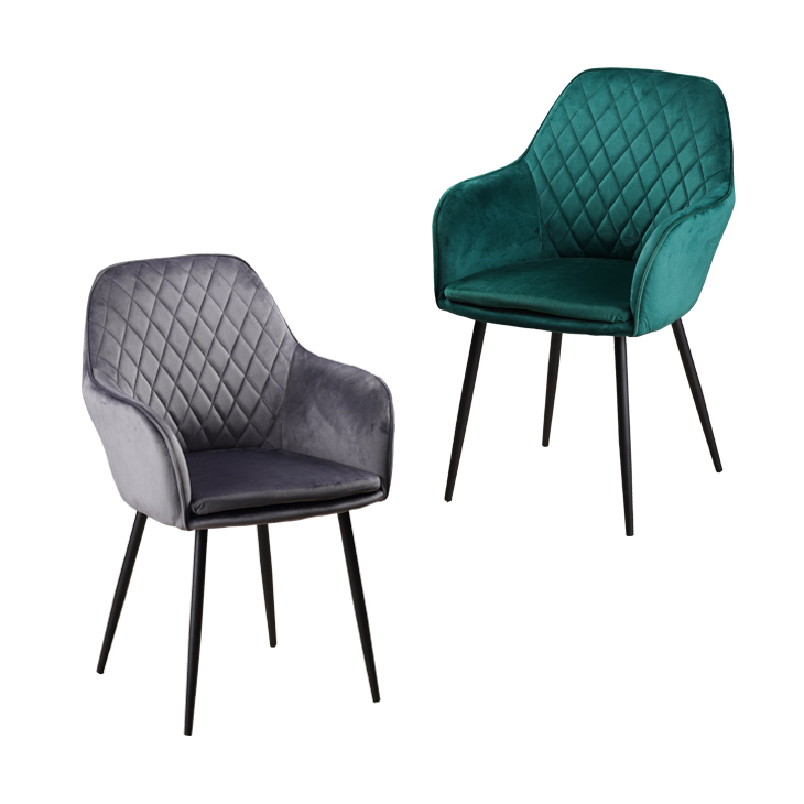 Green velvet tufted dining chairs for kitchen dining room chair