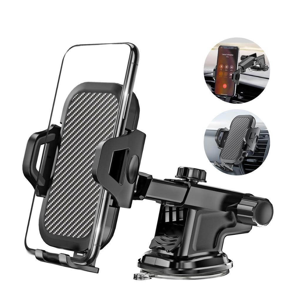Leyi Hot sell popular creative design car smartphone holder mobile phone holder for iPhone 100% mounted Black