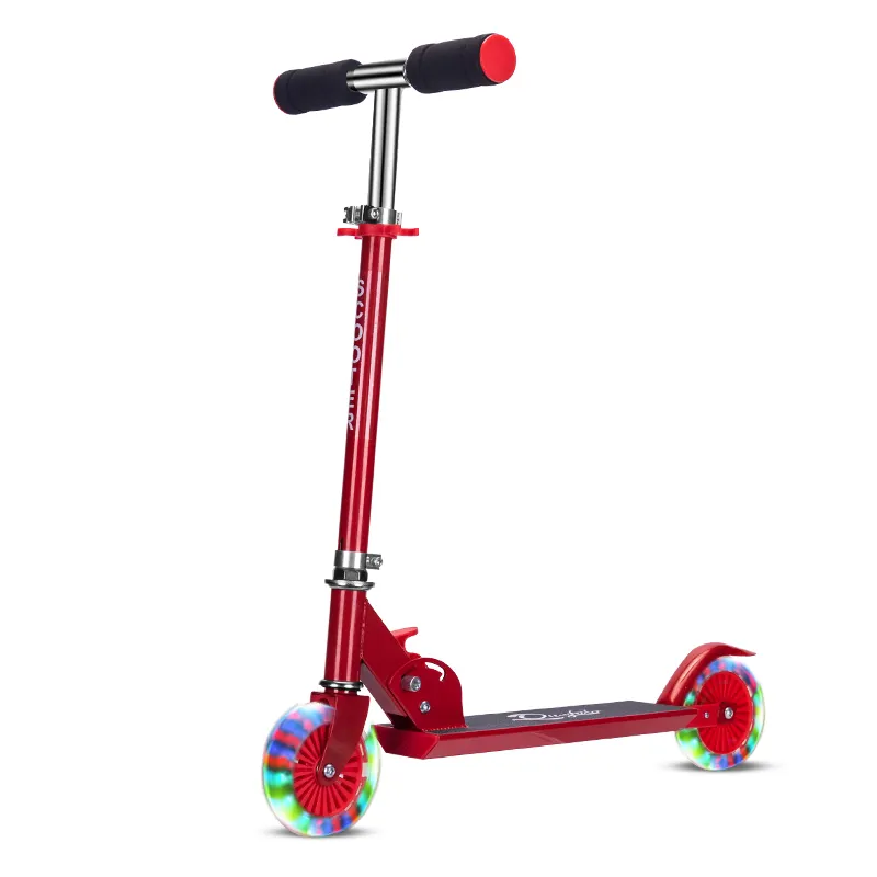 Age 3+ Child Adult 120mm PU Two Wheels Kick Scooters For Sale Scotter Pro Kids Adult Kick Scooters Foot Scooters