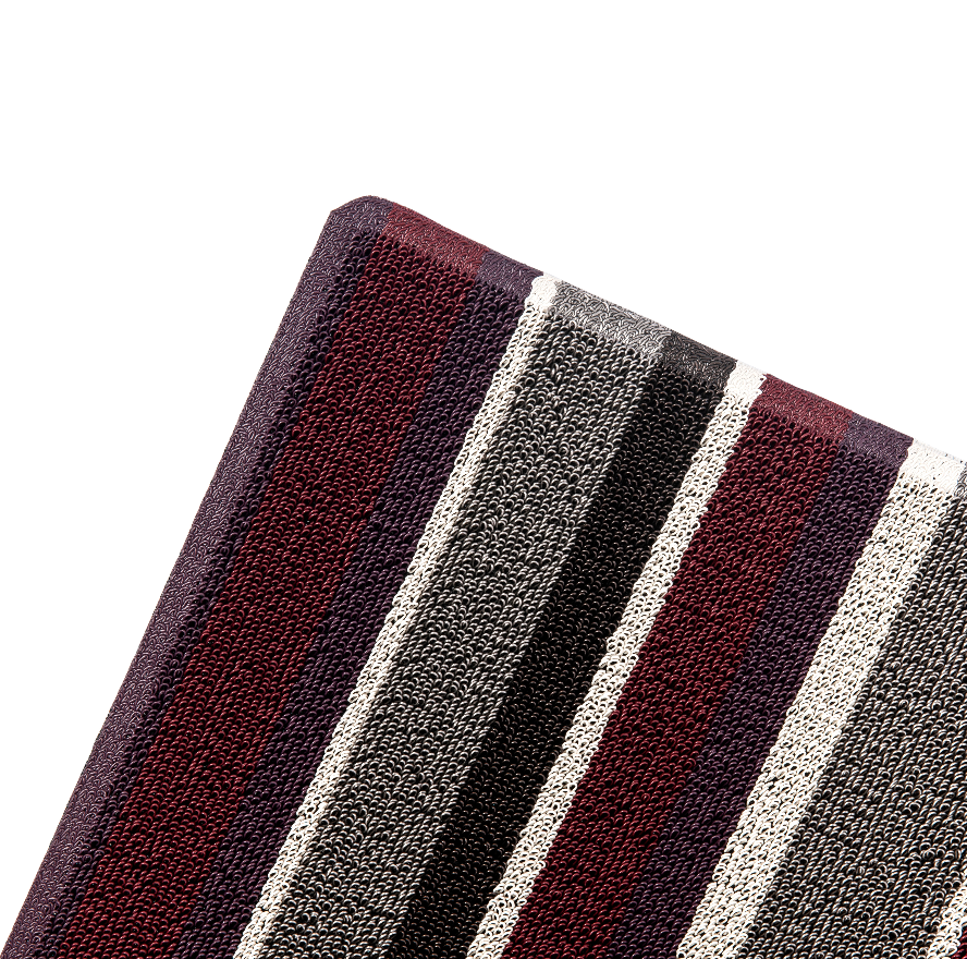 Automotive eco-friendly high quality different color stripe pvc floor coil mat roll mat