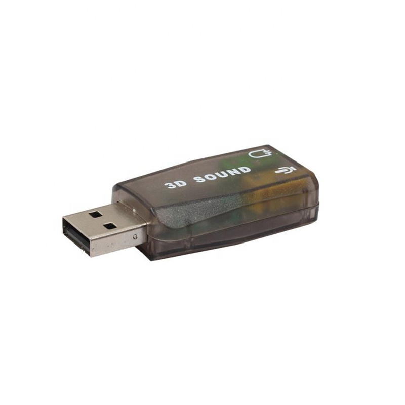 Надежный аудио адаптер 3D звуковая карта 5,1 USB до 3,5 мм разъем для наушников стерео гарнитура поддерживает 3D звуковая карта