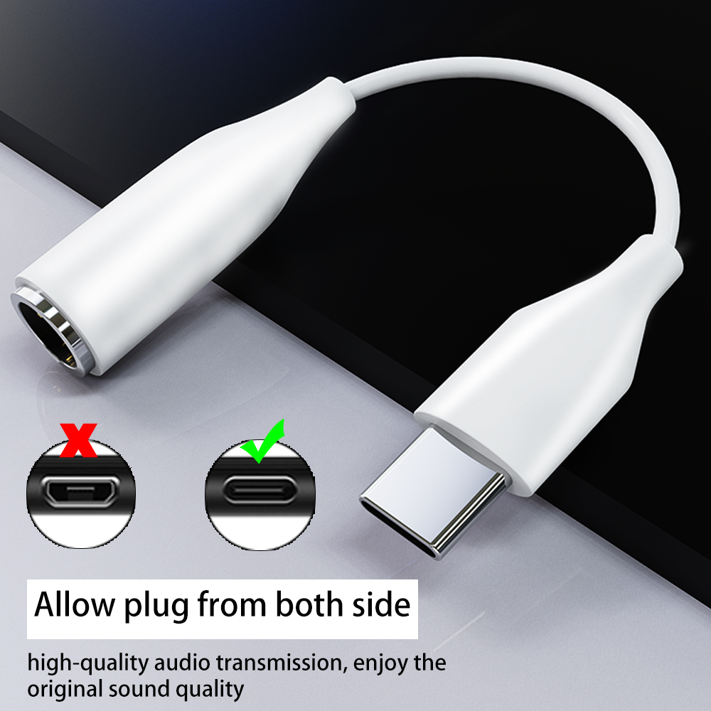 Адаптер для наушников с USB Type C на 3,5, AUX аудио кабель, USB C на 3,5 мм, преобразователь для наушников для Samsung S9, S8, Note 10, адаптер USB C