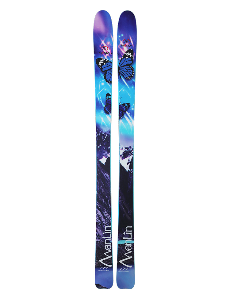 EM Custom alpine mountain snow skis for kid adult women men's custom-made ski board