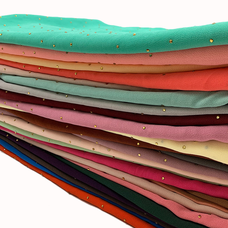 2021 hijab muslim chiffon crystal shawl top quality hijab