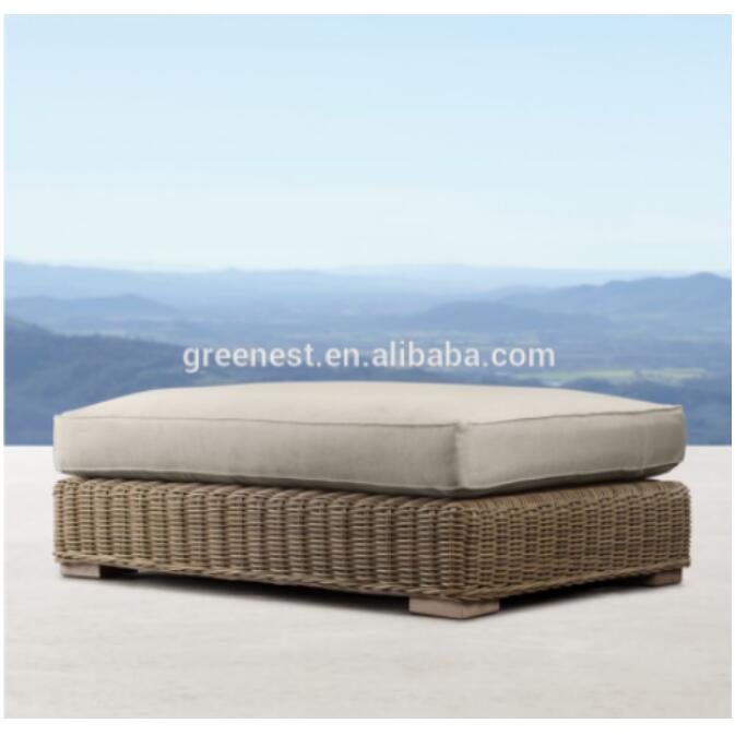poly rattan outdoor ottomans for sale