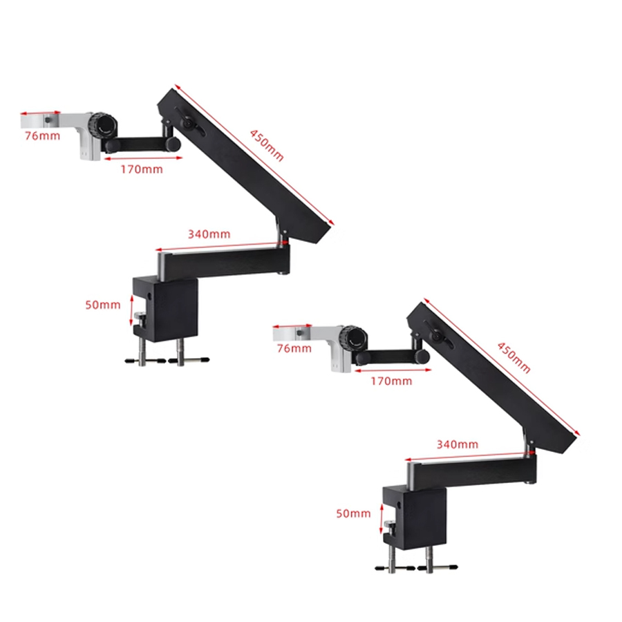 76mm Microscope Stand Jewelry Tools Equipment Portable Microscope Stand Microscope Arm Universal Support Column Fixture