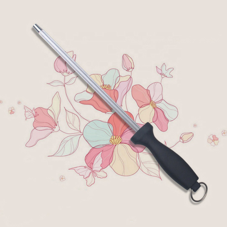 High Quality Carbon Steel Classic Steel Knife Sharpening Rod Professional Honing Steel for Master Chef