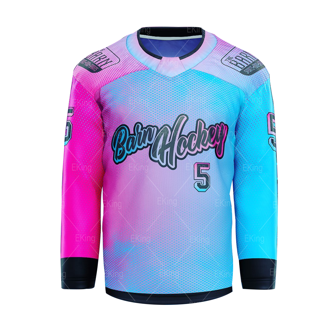 custom maple leaf stock lots blue embroidered the sublimated ice mighty ducks movie twill fabric for weird hockey jersey