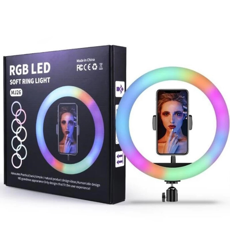 2020 Новейший цветной RGB заполняющий свет MJ26 живая красота кольцевой свет 10 дюймов заполняющий кольцевой свет