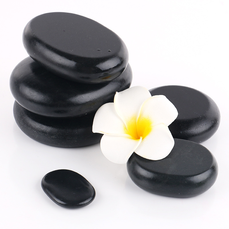 Hot Rock Stone Massage Set wooden Box Relieve Stress Back Pain Health Care Acupressure Lava Basalt Stones for Healthcare