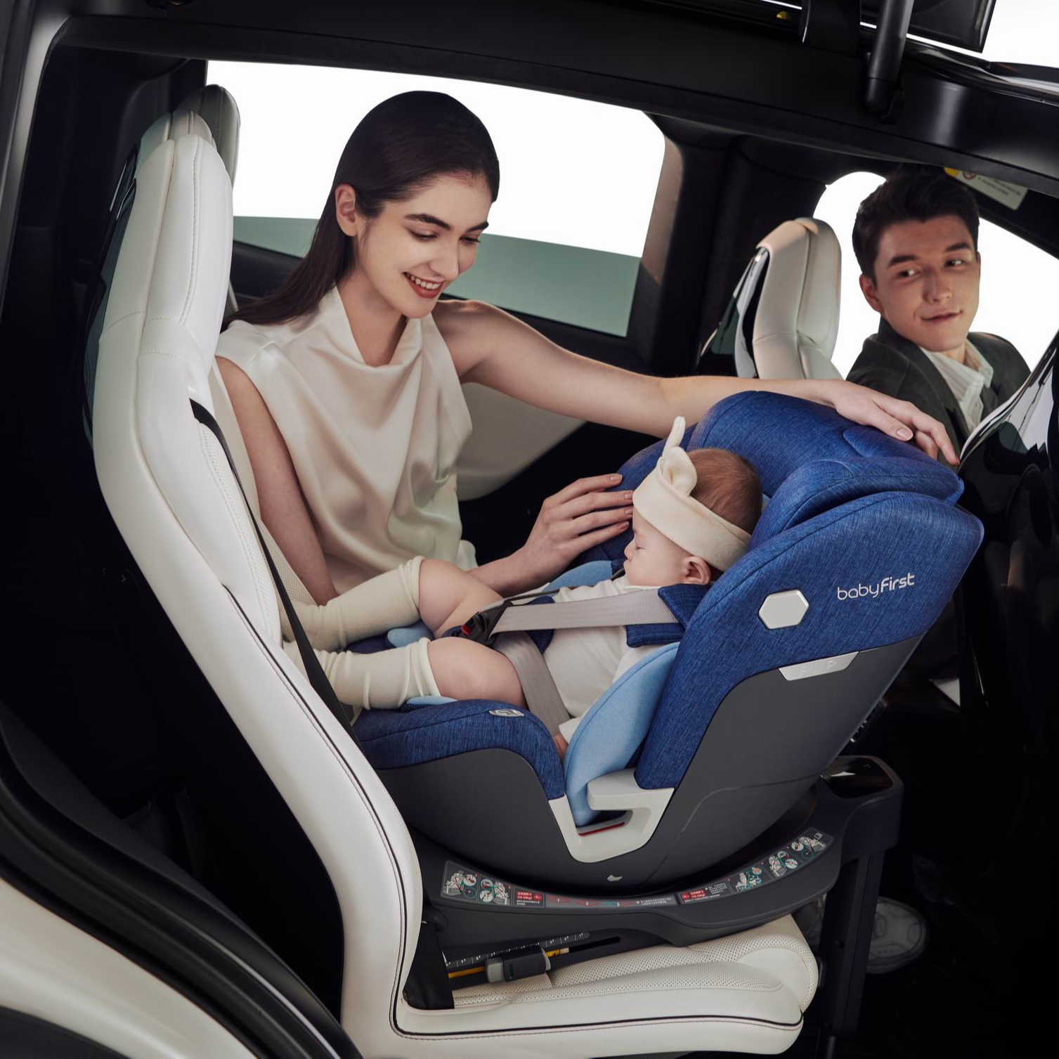 R153B I-Размер 40-105 см, темно-синий с ISOFIX и опорой для ног, навес, детские автомобильные сиденья