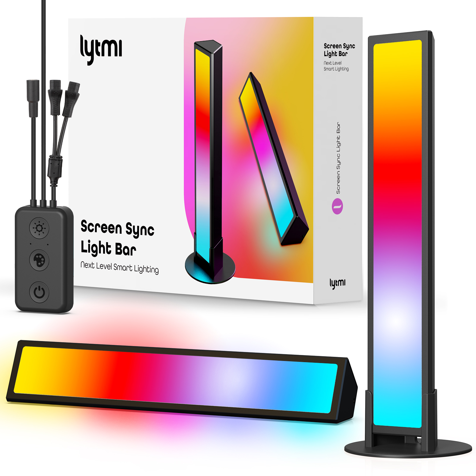 Lytmi RGB умные светодиодные светильники, игровые огни, синхронизация с ПК, экран и музыка, голосовое управление, светодиодная подсветка