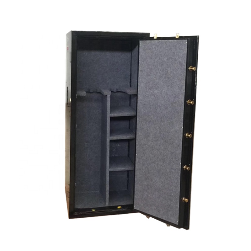 Steel Gun locker A Heavy 18 Gun Cabinet Steel Gun locker Holds 6 Rifles and Includes Duty Safe Stores Rifle