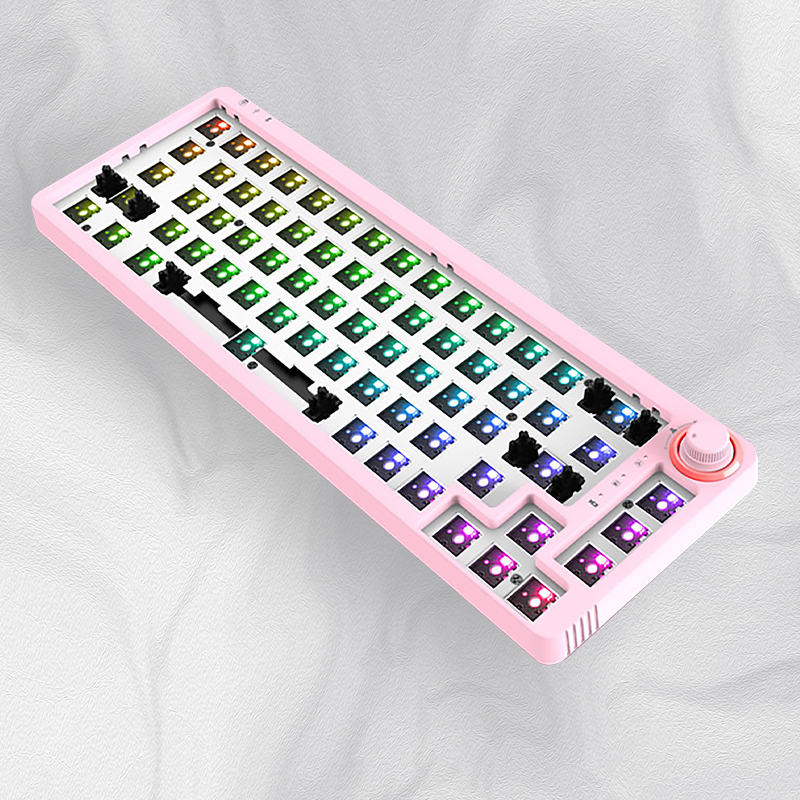 AFLION оптовая продажа Jc68 3 режима беспроводной Rgb 65% 68 клавиш Diy Горячая замена Pcb ручка механическая клавиатура комплект