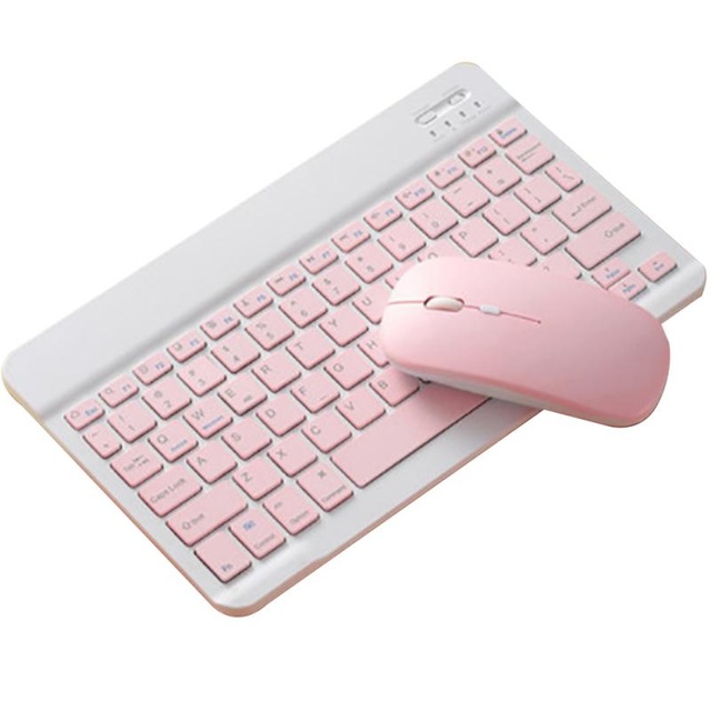 Беспроводная клавиатура и мышь для Apple Teclado, iPad, Xiaomi, Samsung, Huawei, телефона, планшета, беспроводная клавиатура для Android, IOS, Windows