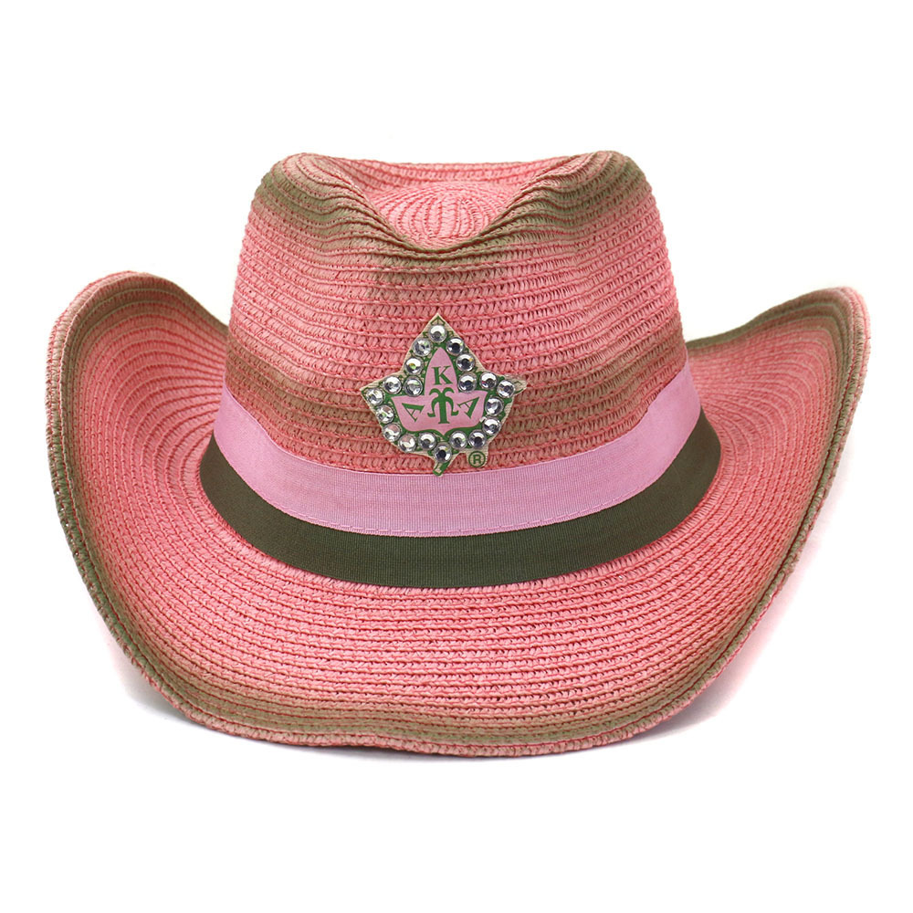 fashion chic women pink Gradient color paper Straw cowboy hat beach UPF 50+UV protection sun hat cowgirl hat
