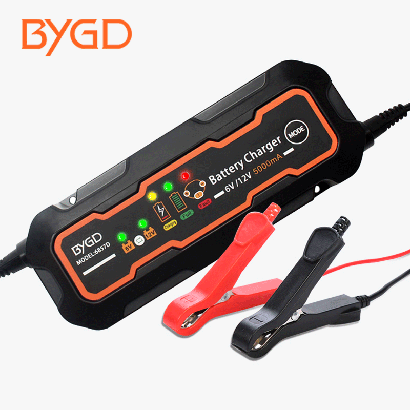 BYGD 12 В зарядные устройства 3A/5A 220v/AC умное свинцово-Кислотное зарядное устройство для автомобиля/мотоцикла
