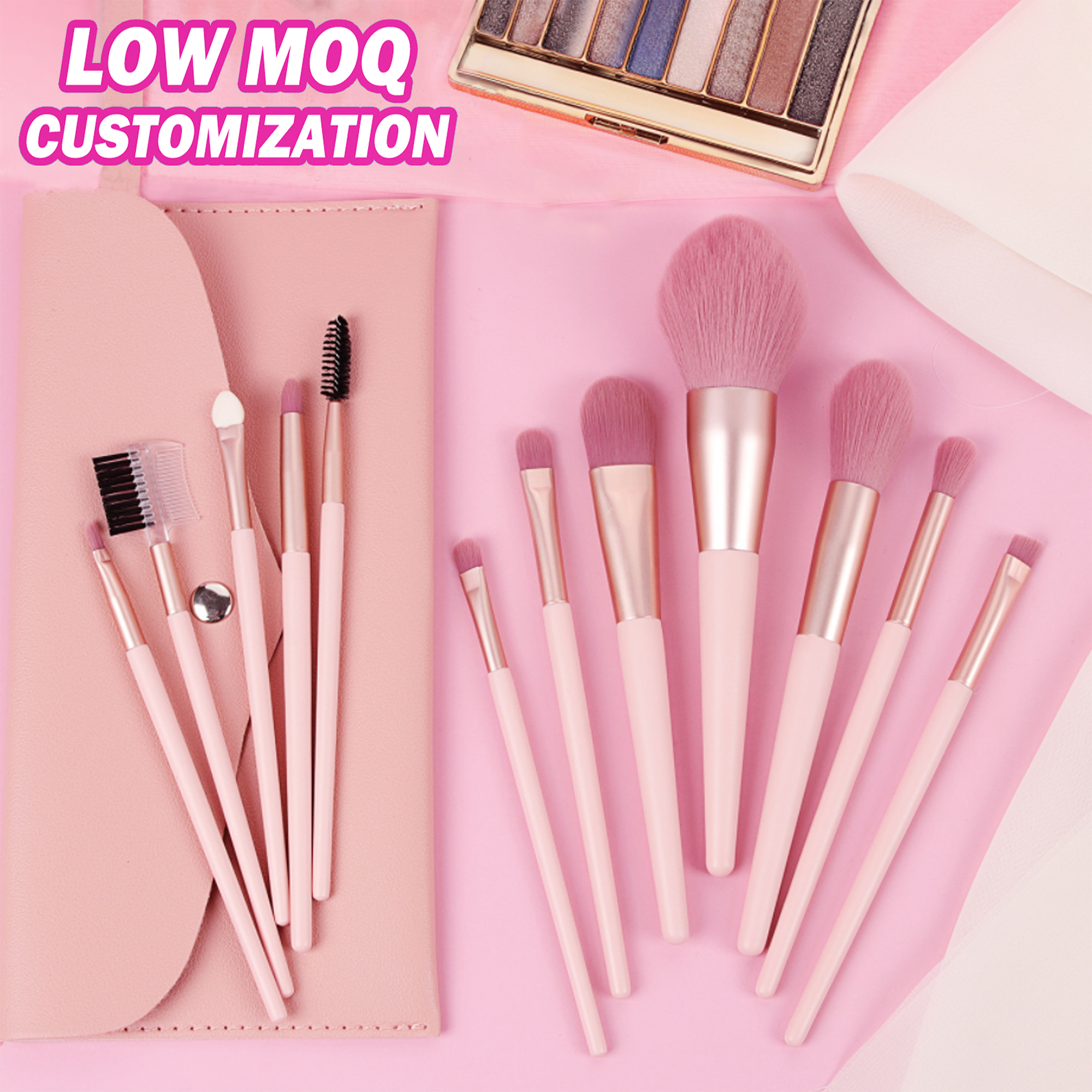 Частная этикетка 12 шт. розовые кисти для макияжа Zoreya ярко-розовый Make Up набор кистей для макияжа, розовая Сакура набор кистей для макияжа с сумкой в комплекте