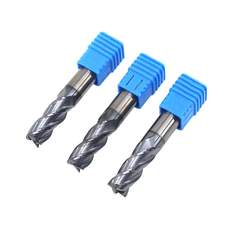 Solid Carbide Endmill CNC Cutter Tool For Metal Milling Cutter Router Bits Square Face End Mill HRC 45/55/60/70