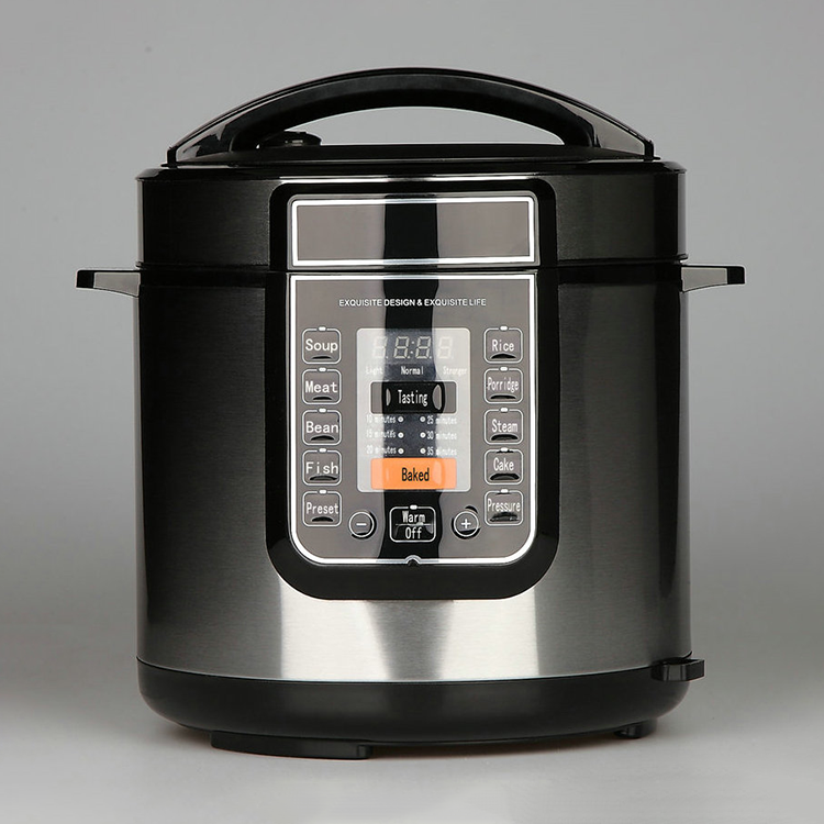 Professional Factory Hot Sale 6L Big Multifunction Stainless Steel Pot Pressure Cooker/