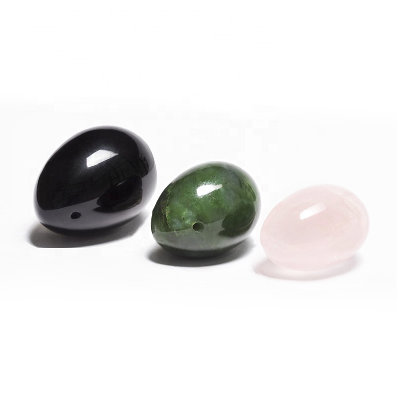 Wholesale Natural Drilled Amethyst Jade Eggs Carved Yoni Eggs For Vaginal Exercise