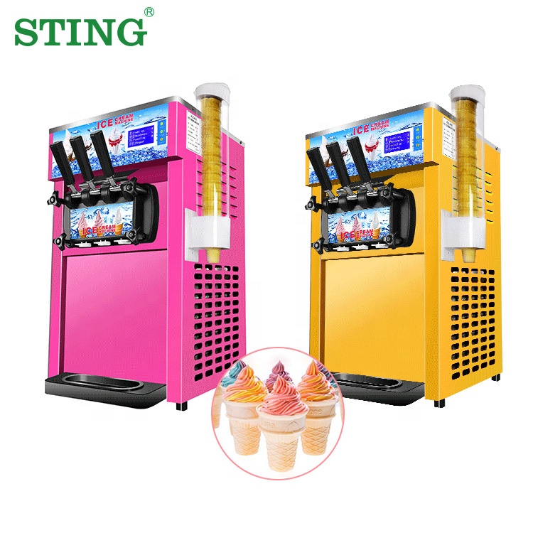 Small Commercial Industrial Soft Serve Gelato Ice Cream Making Maker Machine For Sale